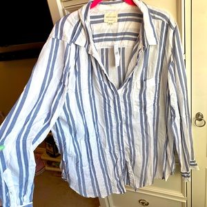 American Eagle striped button up